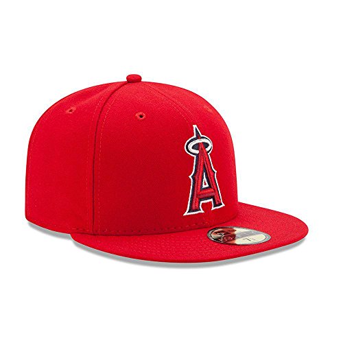 New Era 59FIFTY Los Angeles Angels of Anaheim 2017 Authentic Collection On Field Game Cap Size 7 1/2