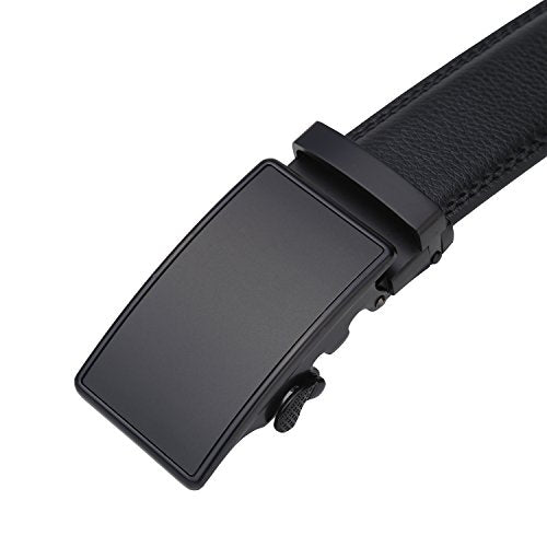 Lavemi Men's Real Leather Ratchet Dress Belt with Automatic Buckle,Elegant Gift Box(55-0027)