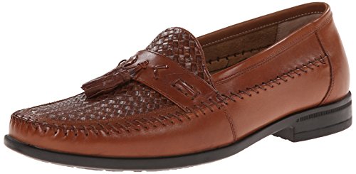 Nunn Bush Men's Strafford Woven Slip-On Loafer, Cognac, 10 M US