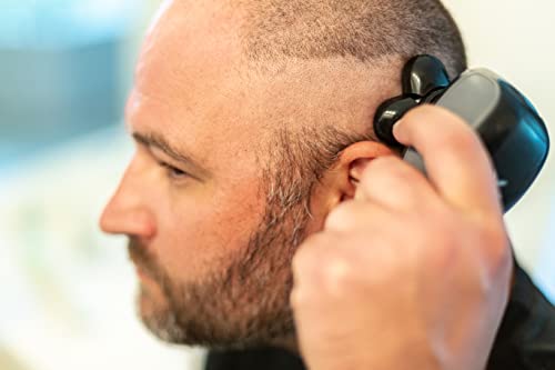 The FlexSeries Electric Head Hair Shaver - FREEDOM GROOMING - Ultimate Mens Cordless Rechargeable Wet/Dry Skull & Bald Head Waterproof Razor with Rotary Blades, Clippers, Nose Trimmer, Brush, Massager