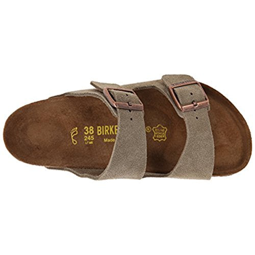Birkenstock Unisex Arizona Sandal,Taupe Suede,39 N EU