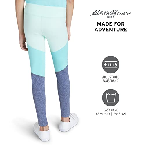 Eddie Bauer Girls Leggings - Stretch Yoga Pants | Aqua, Medium