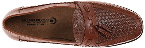 Nunn Bush Men's Strafford Woven Slip-On Loafer, Cognac, 10 M US