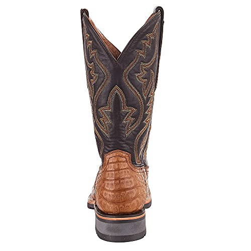 Lucchese Men's Rowdy Western Boot Square Toe Tan 9.5 D