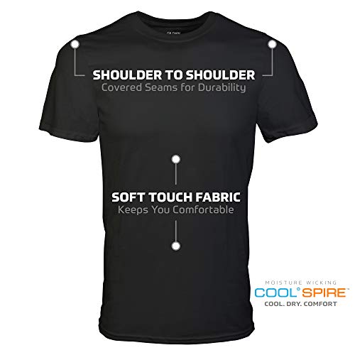 Gildan Men's Crew T-Shirts, Multipack, Assorted Black (5-Pack), Large