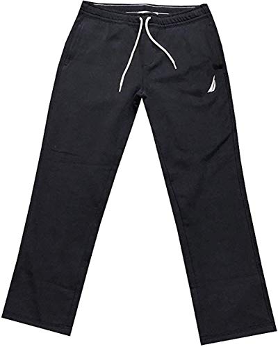 Nautica Mens Athletic Fleece Logo Pants Sweatpants (XXL, Navy)