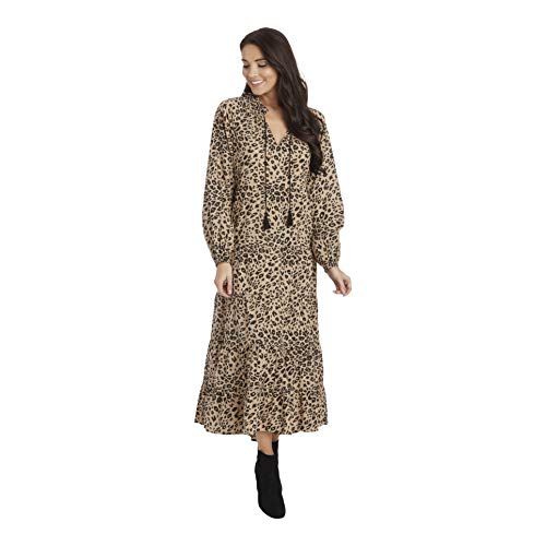 Mud Pie Women's Ariana Leopard Maxi, Large