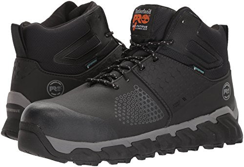 Timberland PRO Men's Ridgework Mid Composite Safety Toe Waterproof Industrial Work Boot, Black, 12
