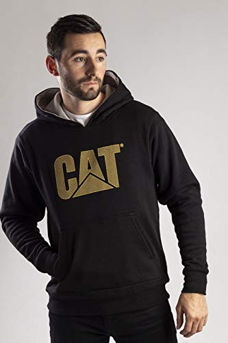 Caterpillar Men's Trademark Lined Hoodie Sweater, Black, XL