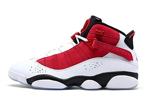 Jordan Men's 6 Rings White/Black-Carmine (322992 106) - 10.5