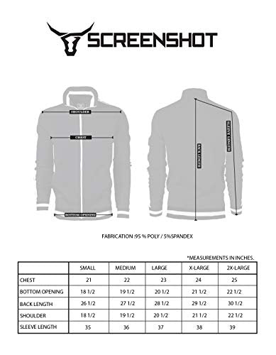 SCREENSHOTBRAND-F11957 Mens Urban Hip Hop Premium Track Jacket - Slim Fit Side Taping Urbanwear Fashion Top-Black/Pattern-Small