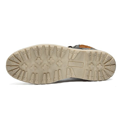 EYUSHIJIA Men's Waterproof Snow Boots Hiking Boot (10 D(M) US, Dark Gray)