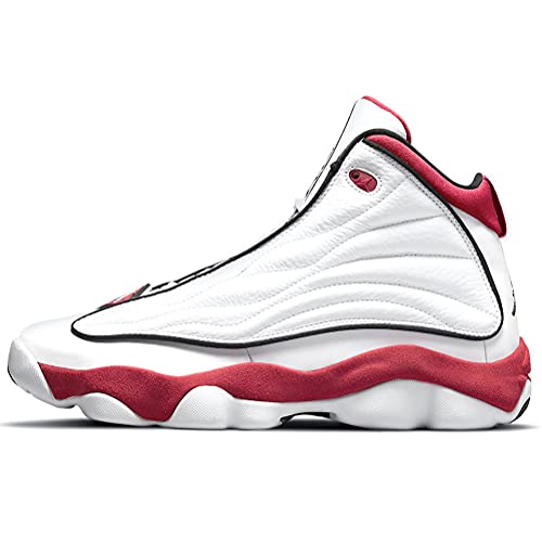 Jordan Pro Strong Mens Casual Basketball Shoe Dc8418-101 Size 10.5 White/Black-Gym Red