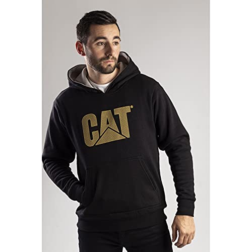 Caterpillar Men's Trademark Lined Hoodie Sweater, Black, XL