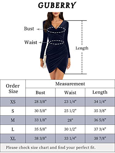 GUBERRY Womens Emerald Green Velvet Fall Winter Formal Dresses for Wedding Guest Party (Medium,Green)