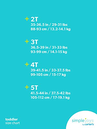 Simple Joys by Carter's Girls' Toddler 2-Pack Long-Sleeve Dress Set with Tulle, Pink/Gray, 4T