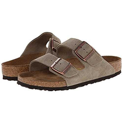 Birkenstock Unisex Arizona Sandal,Taupe Suede,39 N EU