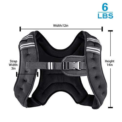 Henkelion Weighted Vest Weight Vest for Men Women Kids Weights Included, Body Weight Vests Adjustable for Running, Training Workout, Jogging, Walking - 4 Lbs