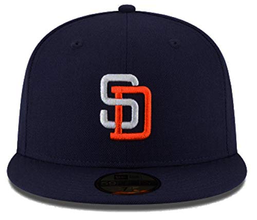 New Era Authentic MLB San Diego Padres Navy 1991 Cooperstown Fitted Hat Cap 59Fifty (7 1/8)