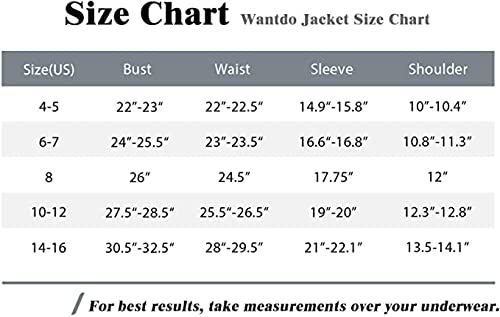 Wantdo Boy's Thicken Puffer Jacket Quilted Winter Coat Windproof Anorak Warm Outerwear Orange 6/7