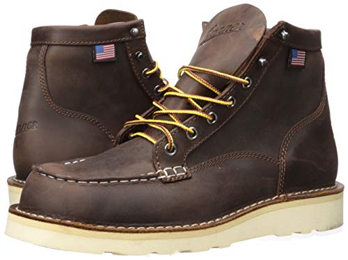 Danner Men's 15563 Bull Run Moc Toe 6" Work Boot, Brown - 11 D