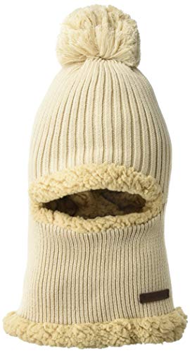 Timberland Women's Convertible Knit Beanie Balaclava, Natural, One Size