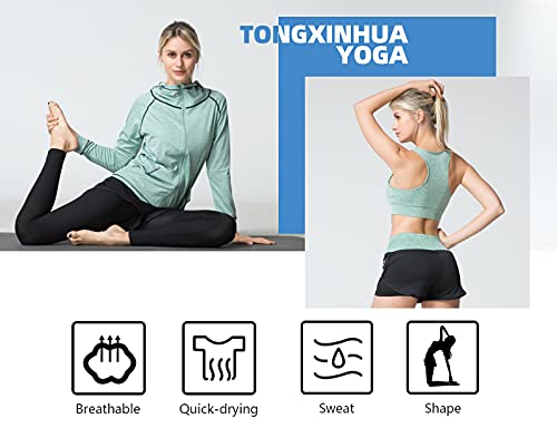 NC Women's Yoga wear Five-Piece Green Sports Suit