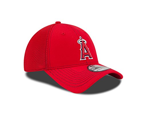 MLB Los Angeles Angels Neo Fitted Baseball Cap, Scarlet, Small/Medium