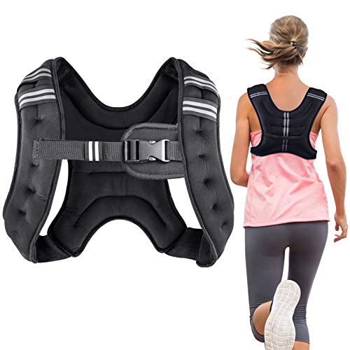 Henkelion Weighted Vest Weight Vest for Men Women Kids Weights Included, Body Weight Vests Adjustable for Running, Training Workout, Jogging, Walking - 4 Lbs