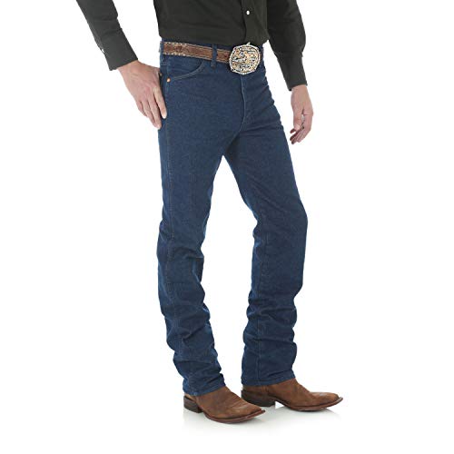 Wrangler Men's Cowboy Cut Slim Fit Jean, Rigid Indigo, 32W x 32L