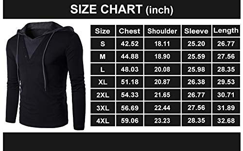 QPNGRP Mens Raglan Long Sleeve Pullover Hoodie Shirt B03 Army X-Large