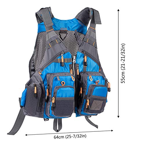 Lightbare Fly Fishing Vest for Men with Pockets for Trout Fishing Photography