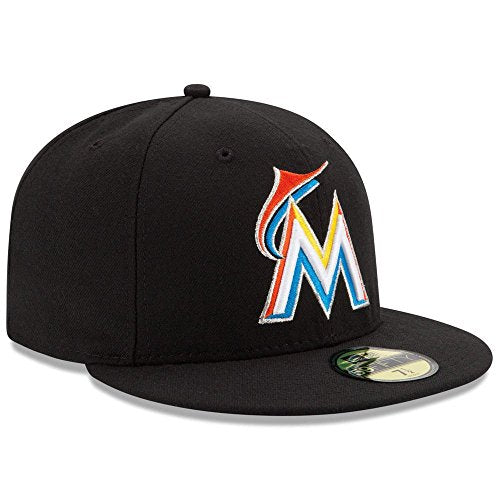 New Era 59FIFTY Miami Marlins MLB 2017 Authentic Collection On Field Home Fitted Cap Size 7 3/8