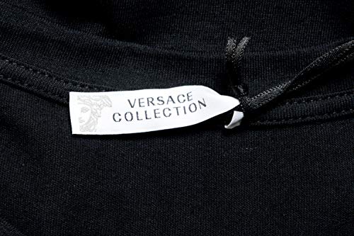 Versace Collection Men's Black Graphic Crewneck T-Shirt Sz US M IT 50