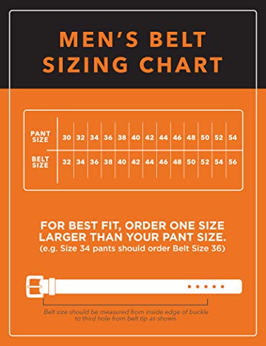 Timberland PRO Men's 40mm Workwear Leather Belt, Wheat/Pull Up, 42