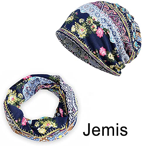 Jemis Skullies Beanies Thin Bonnet Cap Autumn Casual Beanies Hat (2 Pack)