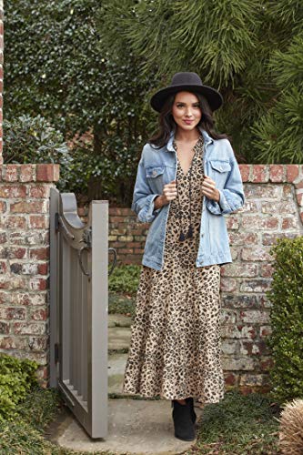 Mud Pie Women's Ariana Leopard Maxi, Large