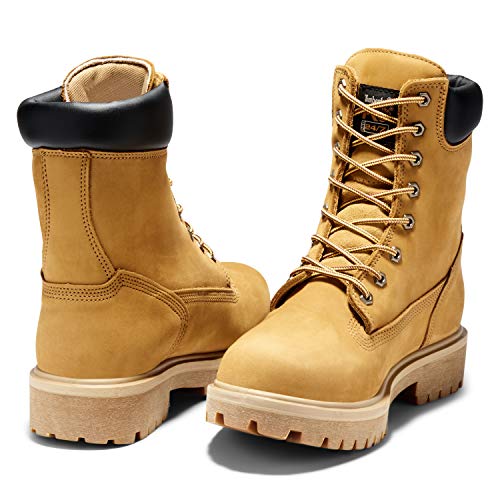 Timberland PRO Men's Direct Attach 8" Steel Toe Boot,Wheat,10.5 M