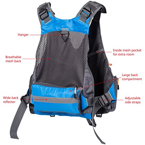 Lightbare Fly Fishing Vest for Men with Pockets for Trout Fishing Photography