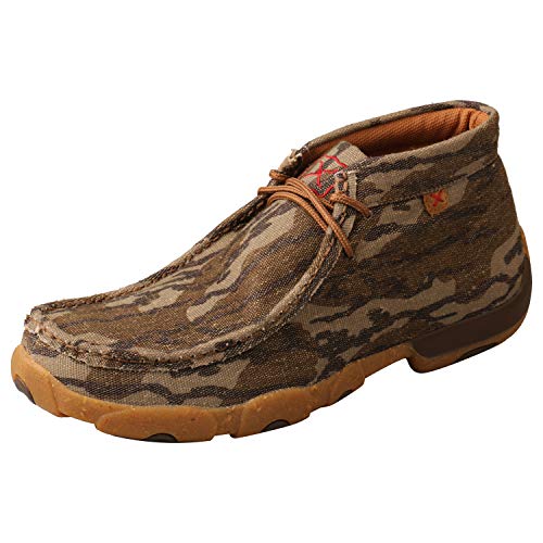 Twisted X Men's Mossy Oak Casual Chukka Driving Moc, Camo, 9.5M