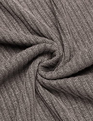 COOFANDY Men's Polo Shirts Long Sleeves Athletic T-Shirts Slim-Fit Golf Shirt Tan