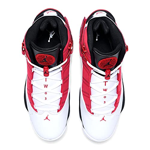 Jordan Men's 6 Rings White/Black-Carmine (322992 106) - 10.5