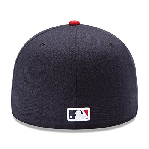 New Era 59FIFTY Atlanta Braves Navy/Red MLB 2017 Authentic Collection On Field Home Cap Size 7 1/2