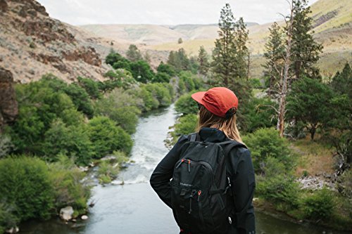 Tillak Wallowa Camp Hat, Lightweight Nylon 5 Panel Cap with Snap Closure (Supai Red)