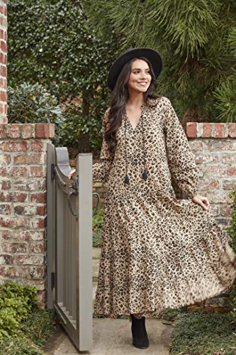 Mud Pie Women's Ariana Leopard Maxi, Large