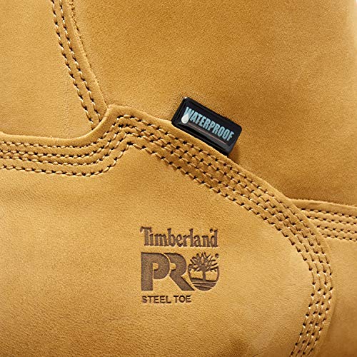 Timberland PRO Men's Direct Attach 8" Steel Toe Boot,Wheat,10.5 M