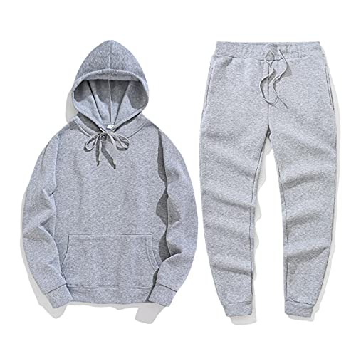 Track Suits for Men Set Set Full Zip Long Sleeve Jogging Running Sweatsuits Athletic Sports Hooded Jogger Pants