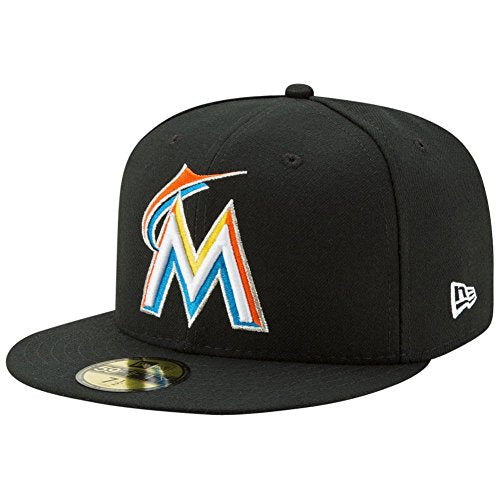 New Era 59FIFTY Miami Marlins MLB 2017 Authentic Collection On Field Home Fitted Cap Size 7 3/8