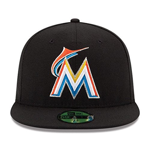 New Era 59FIFTY Miami Marlins MLB 2017 Authentic Collection On Field Home Fitted Cap Size 7 3/8