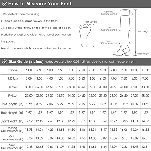 DREAM PAIRS Women’s Grey Knee High Boots Tall Faux Fur Lined Retro Winter Fashion Rading Boots for Women Urva 9M US